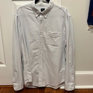 J Crew Blue Striped Oxford